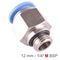 Pu Fitting Str. Stud W/o-ring 12mm-1/4